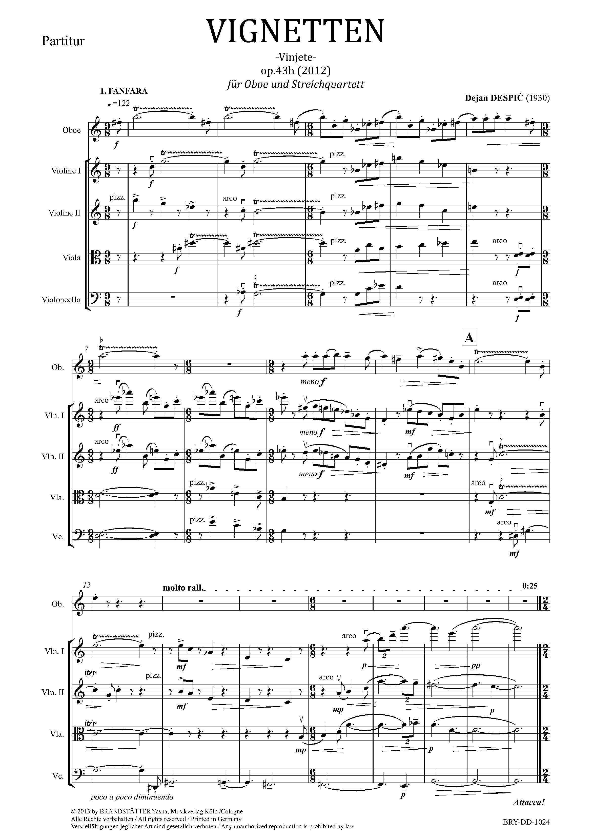 VIGNETTEN Oboe & Streichquartett